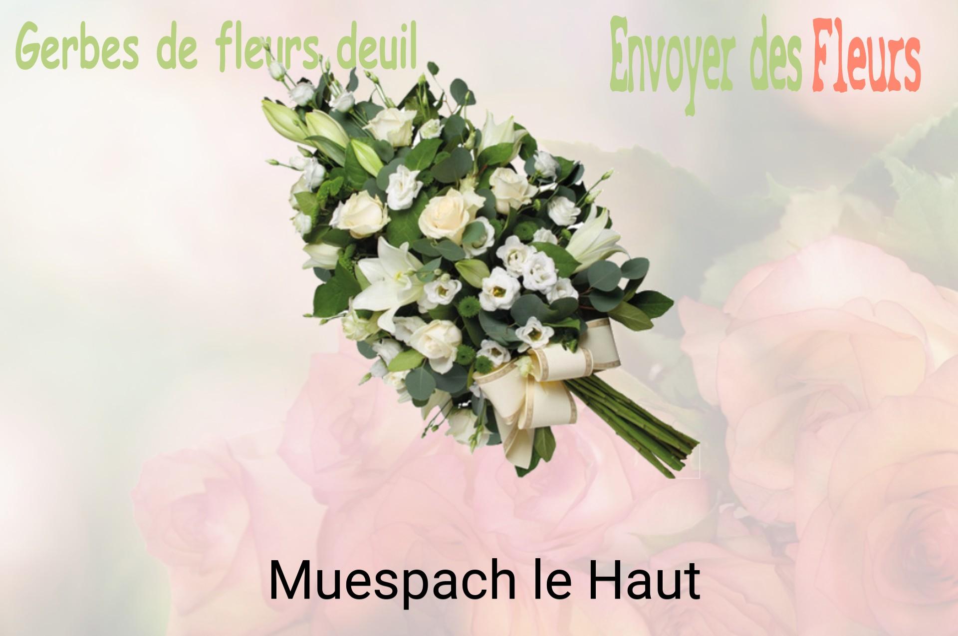 Gerbe de fleurs de deuil livrée à Muespach-le-Haut